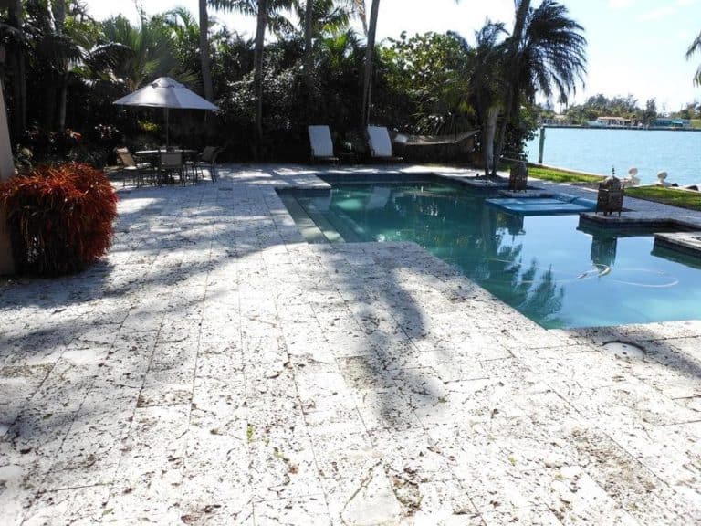 Classic Premium Keystone Pool Deck 12x24x2, Aged