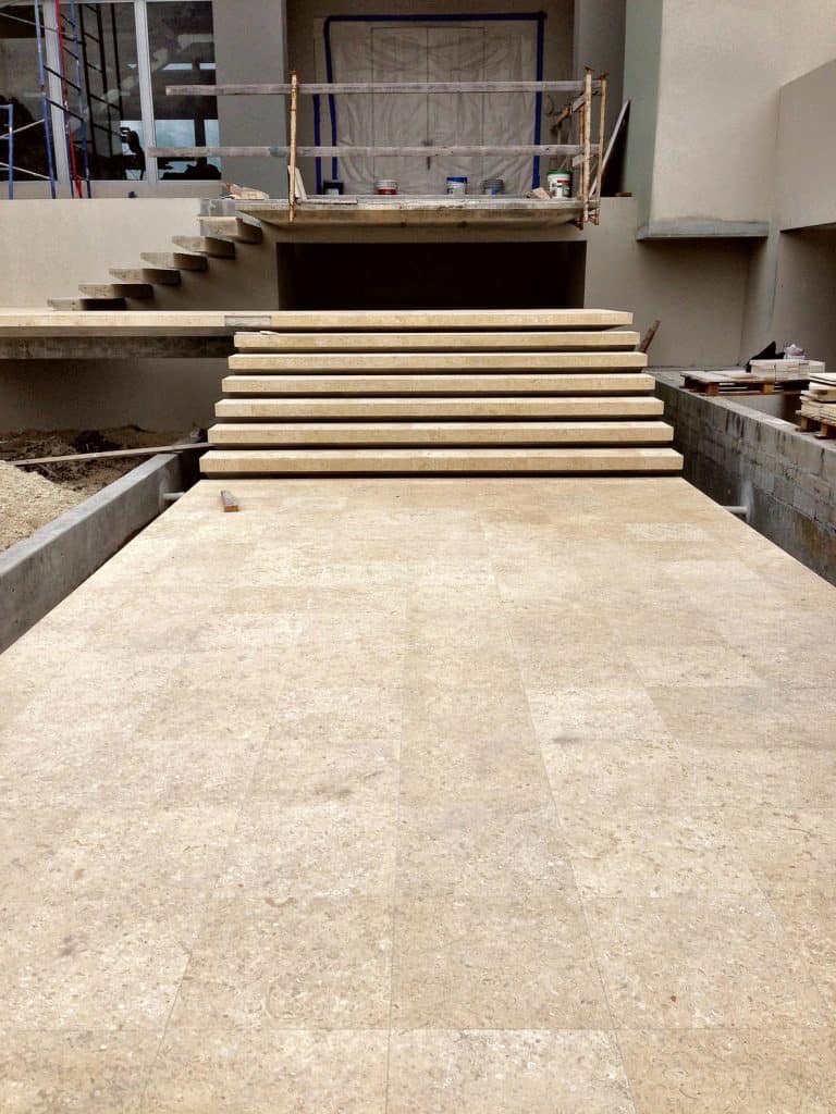 Exterior Landing And Steps Atlantic Shell Stone