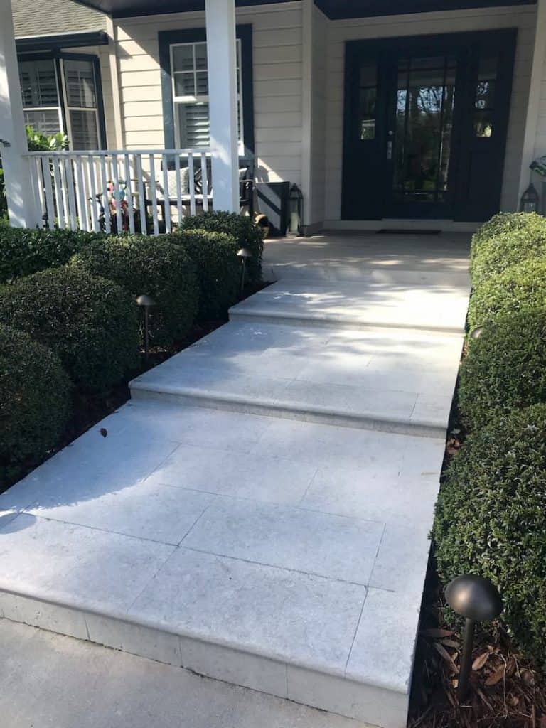 Oyster Grey Sandblasted Front Entry 12x24