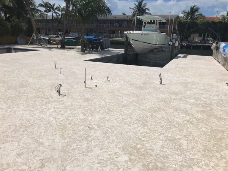 Shells Reef Beige, Brushed 24x24, Sand Set Paver Install